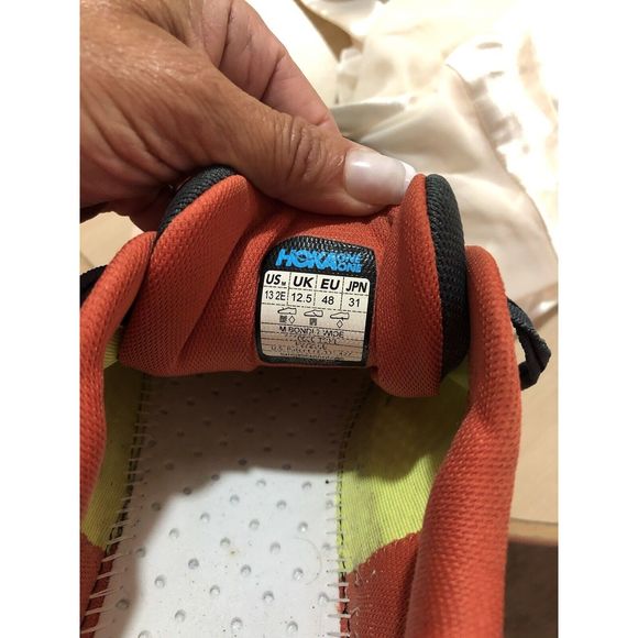 Hoka One One BONDI 7 Mens 13EE 2E Dark Grey Running Sneakers Shoes *No INSOLES* - Picture 11 of 11